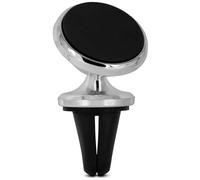 ONEFLOW Support de téléphone Portable magnétique Compatible avec Samsung série S | Support de téléphone Portable avec Aimant pour Ventilation de Voiture - Rotule à 360 ° Support Universel Argent