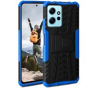 ONEFLOW Tank Case kompatibel mit Xiaomi Redmi Note 12 (4G) - Hülle Outdoor stoßfest, Handyhülle mit Ständer Kamera- und Bildschirmschutz, Handy Hardcase Panzerhülle, Horizon - Blau