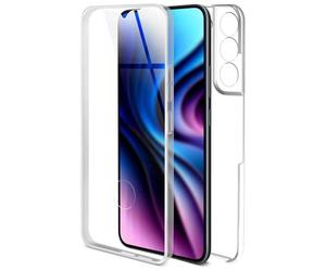 ONEFLOW Touch Case Coque de protection pour Samsung Galaxy S22 Plus des deux côtés antichoc Housse de protection avant et arrière 360 degrés Protection complète Transparent avec film de protection