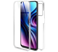 ONEFLOW Touch Case für Xiaomi Redmi Note 12 5G Hülle beidseitig stoßfest, Schutzhülle vorne und Rückseite, 360 Grad Komplettschutz, Handyhülle transparent mit Displayschutz - Klar