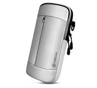 ONEFLOW Urban Sling pour iPhone 13/13 Pro - Sac à bandoulière, poche de ceinture et bracelet combinés - Sac à bandoulière avec porte-monnaie pour femmes et hommes - Gris
