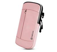 ONEFLOW Urban Sling pour iPhone 17 - Sac à bandoulière, poche de ceinture et bracelet combinés - Sac à bandoulière avec porte-monnaie pour femmes et hommes - Rose