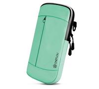 ONEFLOW Urban Sling pour téléphone portable Google Pixel 9 Pro Fold - Sac banane et bracelet combinés - Sac à bandoulière pour téléphone portable avec portefeuille pour homme et femme - Menthe
