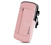 ONEFLOW Urban Sling pour téléphone portable Poco F6 Pro - Sac banane et bracelet combinés - Avec portefeuille - Pour homme et femme - Rose