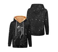 oneforus Femmes 3D Inspiré de l’océan Imprimé Polaire Veste à capuche Unique Vague Tortue Méduse Motif Fermeture éclair Hiver Décontracté Épais Chaud Manteaux Tenues