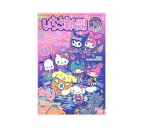 Onegai My Melody Kuromi Anime Art Poster 31 sur toile pour décoration de chambre à coucher, bureau, chambre, cadeau (30 x 45 cm)