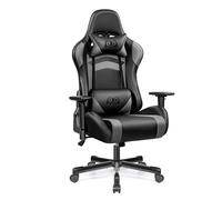OneGame Chaise Gaming, Fauteuil Bureau Gaming accoudoirs 3D Chaise Gamer Ergonomique Dossier réglable en Hauteur Largeur, Gris