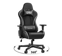 OneGame Chaise Gaming, Siege Ergonomique pour Ordinateur Accoudoirs 3D Bureau Gaming Dossier Haut réglable avec Support Lombaire Noir
