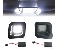 OneGas Lot de 2 éclairages de plaque d'immatriculation LED - Lentille transparente compatible avec pick-up Dodge Ram 1500 2500 3500 2003-2018 - Blanc 6500 K 12 V