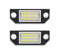 OneGas Lot de 2 feux de plaque d'immatriculation LED sans erreur compatibles avec Ford Focus MK2 C-Max 2003-2010 6500 K blanc 12 V