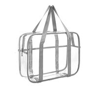 ONEGenug Trousse de Toilette Transparente - Sac de Transport en PVC - Organiseur de Voyage Étanche - Pour Maman - 36 cm x 15 cm x 28