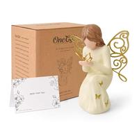 OneGift Statue Ange Papillon en Résine, Cadeau Symbolique pour Femme, Transformation & Espoir, Idée Cadeau de Fin D'êtudes, Papillon Decoration Maison