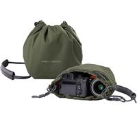 Onego Sac À Cordon Housse Pour Appareil Photo Compatible Avec Appareils Photo Sans Miroir Nikon/Canon/Sony/Fuji/Gopro/Action, Vert[CLI4743]