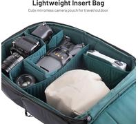 Onego Sac À Cordon Housse Pour Appareil Photo Compatible Avec Appareils Photo Sans Miroir Nikon/Canon/Sony/Fuji/Gopro/Action, Beige[Z2891]