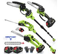 ONEGREEN Outils de jardin sans fil : Tronçonneuse sur perche, sécateur pour branches hautes, taille-haie, motoculteur électrique pour batterie Makita 18V Only Hedge Trimmer A