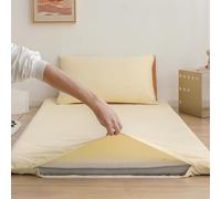 OneGrifN Housse pour matelas futon japonais traditionnel, taille complète, lavable avec fermeture éclair, housse de protection en coton pour protection contre la poussière, tapis de couchage doux