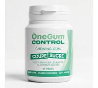 OneGum CONTROL Chewing-Gum Menthe Coupe-Sucre Gymnema Sylvestre, Boîte 45