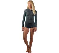 O'NEILL 2026 Femmes Bahia 2/1mm Front Zip Manches Longues Printemps Combinaison Néoprène Combinaison Néoprène 5363 - Tempered Steel/Shade/Shaded Island