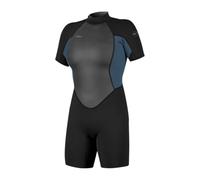 O'NEILL 2026 Femmes Reactor-2 2mm Back Zip Shorty Combinaison Néoprène 5043B - Black/Copen Blue