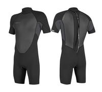 O'NEILL 2026 Hommes Reactor-2 2mm Back Zip Shorty Combinaison Néoprène 5041B - Black/Graphite