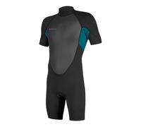 O'NEILL 2026 Hommes Reactor-2 2mm Back Zip Shorty Combinaison Néoprène 5041B - Black/Tide Pool