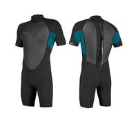 O'NEILL 2026 Hommes Reactor-2 2mm Back Zip Shorty Combinaison Néoprène 5041B - Black/Tide Pool