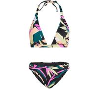 O'NEILL Bikini 'Essentials Marga Cruz' bleu cyan / rose néon / noir / blanc, Taille L-XL