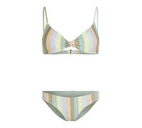 O'NEILL Bikini 'Matira ' bleu clair / kaki / olive / saumon, Taille L