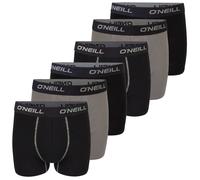 O'Neill Boxer Homme 6 Pièces Sport Coton Élasthanne Stretch Noir Gris Agave