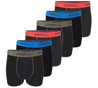 O'Neill Boxer Homme 6 Pièces Sport Coton Élasthanne Stretch Noir Gris Agave