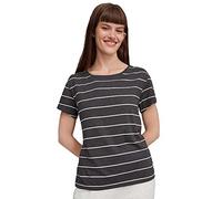 O'NEILL Essential Roundneck Shortsleeve Shirt, Casual Logo Rundhalsshirt, Noir/Blanc, S-XL Femme