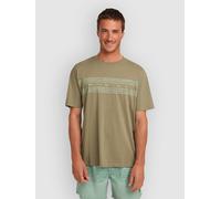 O´neill Flower Stripe Short Sleeve T-shirt Marron L Homme