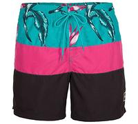 O'Neill Frame Block Shorts Men Bain Homme, Rouge à Rayures, XS