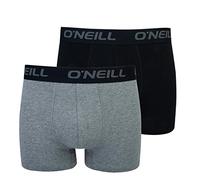 O'Neill Lot de 2 Boxers pour Homme Uni, Anthracite/Noir, XL
