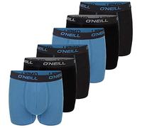 O'Neill Lot de 6 boxers pour homme - Couleur unie - Boxer de sport basique - Sans intervention - En coton - Noir/rouge/bleu - M, L, XL, XXL, kl-bleu, XL
