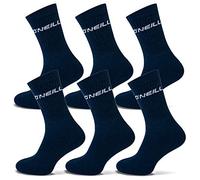 O'Neill - Lot de 6 chaussettes de sport unisexes - Chaussettes de sport - Chaussettes de loisirs - Couleur unie pour hommes et femmes, Marine