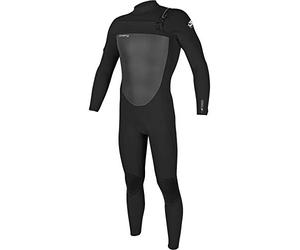 ONeill Mens Epic 5 / 4mm Combinaison Zip Poitrine Noir - Paddlezones sans Couture. Pare-feu Fluidflex. Coutures GBS. Krypto Knee Padz