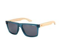 O'Neill Men's Polarized Sunglasses - Matte dark blue / Bamboo / Solid brown Lens - ONHARWOOD2.0-105P size 57-17-142 mm…