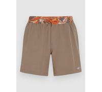 O´neill Pocket Print 16´´ Swimming Shorts Marron 2XL Homme
