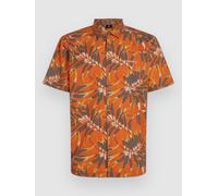 O´neill Print Short Sleeve Shirt Orange XL Homme