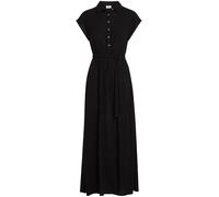 O´neill Lori Maxi Shirt Short Sleeve Long Dress Noir S Femme