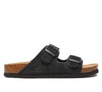 O'Neill Sandy Slider Women Low (9024101825Y) Sandales d'été confortables avec deux sangles et aspect liège, boucles réglables, noires, Noir , 37 EU