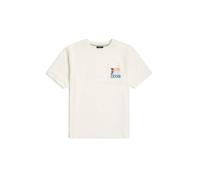 O'NEILL T-Shirt bleu / orange clair / blanc, Taille 128