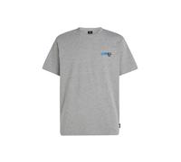 O'NEILL T-Shirt 'Essentials 90s' azur / gris chiné / noir, Taille M
