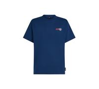 O'NEILL T-Shirt 'Essentials' bleu foncé / gris / rouge clair / blanc, Taille L