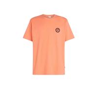 O´neill Slub Back Print Short Sleeve T-shirt Orange L Homme