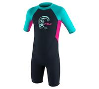 O'NEILL Toddler Reactor-2 Combinaison en néoprène pour Enfant 2 mm Fermeture éclair arrière S/S Spring - Filles Couleur : Slate/Berry/Aqua Clair, Taille : 2