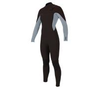 O'Neill water - Wms Hyperfreak 3/2+ Chest Zip Full - Combinaison de surf femme Arabica/Tradewinds - 10