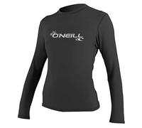 O'Neill Wetsuits Basic Skins Gilet Anti-irritations à Manches Longues pour Femme, Noir, S UK