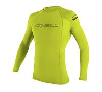 O'Neill Wetsuits Basic Skins L/s Crew Veste Manches Longues Homme, Lime, FR : M (Taille Fabricant : M)